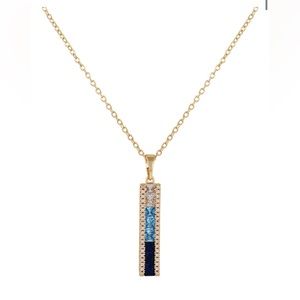 Vince Camuto Tricolor Stone Pendent Necklace